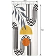 thumbnail image 2 of Stall Small Abstract Boho Mid Century Funky Shower Curtain Geometric Half 36x72 Inch Rv Single Narrow Contemporary Minimalist Semicircle Arch Rustic Polyester Fabric Bathroom Bathtub Decor, 2 of 6