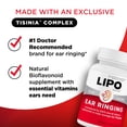 thumbnail image 4 of Lipo Flavonoid Ear Ringing - Doctor-Recommended for Ringing Ears – Clinically Proven Lemon Bioflavonoid Complex with Vitamins C, B1, B2, B6, B12, & Calcium - 500 Caplets, 4 of 13