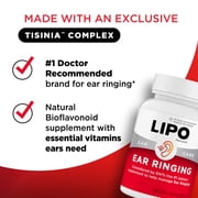 Lipo Flavonoid Ear Ringing Supplement with Lemon Bioflavonoid and Essential Vitamins, 500 Count