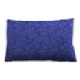 thumbnail image 1 of Ahgly Company Patterned Outdoor Rectangular Blue Orchid Blue Lumbar Throw Pillow, 13 inch by 19 inch, 1 of 5