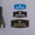 thumbnail image 3 of Fancy No Soliciting Leave Us Alone Sign (Blue) - Small, 3 of 5