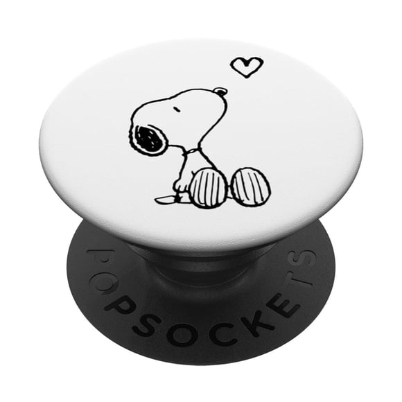 PopSockets Adhesivo PopGrip Diseño Snoopy Corazón Amor y Risas