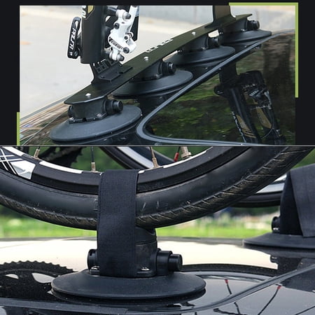 Bicycle Rack Triple Bike Roof-Top Suction Bike Car Rack Carrier Quick