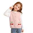 thumbnail image 3 of StSilkitty Cardigan Vest Sweater for Boys Girls Cute Embroidery Sleeveless Button down Knit Waistcoat Lightweight Casual Tops, 3 of 9
