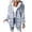 Light Blue, variant on Fleece Lined Plaid Hooded Shacket for Women, Curved Hem Button Front, Soft Pastel Casual Fall Outerwear, 1 Piece, S-3XL, Plus Size Friendly