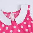 thumbnail image 3 of FYMNSI Kids Girls Polka Dot Dress Vintage 50's Girls Pink Dress Retro Doll Collar Swing Dresses Sleeveless Party Dress 9-10 Years, 3 of 7