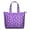 Purple Cartoon Unicorn-2, variant on Purple Cartoon Unicorn Leaf Flower Pattern Travel Tote Bags for Women Carry On,Large Weekender Bags for Women Travel,Multi Functional Duffle Bag for Work,Shopping,Sports
