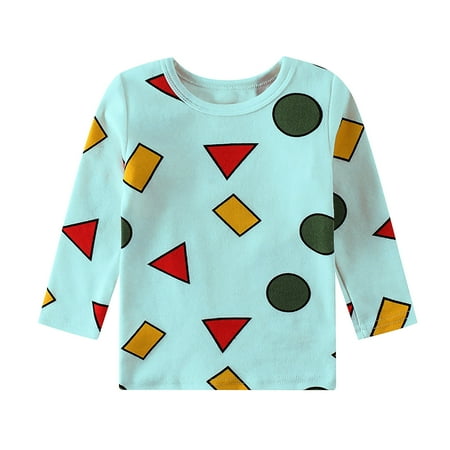 

Zelic Long Sleeve Shirts Spring Clearance Infant Kid Baby Boys Cartoon Print Tops Pants Pajamas Sleepwear Christmas Outfit