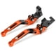 thumbnail image 2 of 2 palancas de embrague de freno de motocicleta ajustables CNC de aleación de aluminio de repuesto para YAMAHA XJ6 DIVERSION 2009-2015, color naranja Jadeshay  A, 2 of 8