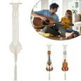 thumbnail image 3 of Support Mural pour Ukulélé Corde en Coton Macramé Support de Guitare I1L4, 3 of 7