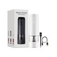 thumbnail image 1 of Broyeur Électrique Portable Rechargeable par USB - Multifonction pour Grains de Café et Poivre, Design Compact, Broyage Efficace avec Lames Durables, Facile à Utiliser, Capacité de 28 g, Blanc (Unité Simple), 1 of 6