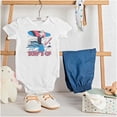 thumbnail image 3 of Popeye Surf's Up Hawaii Cartoon Romper Boys or Girls Infant Baby Brisco Brands NB, 3 of 6