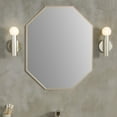 thumbnail image 3 of Octagon Metal Frame Mirror in Brushed Gold, 3 of 3