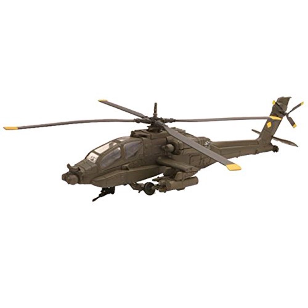 Boeing AH64 Apache Diecast Military Helicopter 155 Scale Model Kit