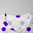 thumbnail image 3 of vdgthytj Girls Long Sleeve Shirts Kids Trendy Polka Dots Printed Round Neck Basic Tee Tops Fall Clothes, 3 of 7