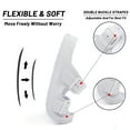thumbnail image 3 of VICT POPU Womens Sandals Adjustable Double Buckle Strap Waterproof EVA Flat Slides，White,Sizes 10, 3 of 6
