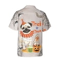 thumbnail image 2 of Trick or Treat Pug Funny Mummy Cosplay Pumpkin Candy Basket Hawaiian Shirt Breathable Summer Unisex Merch Dog Lover Gifts - 12016, 2 of 6
