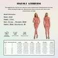 thumbnail image 6 of ZDHoor Womens Christmas Candy Cane Striped Long Sleeve Dance Unitard Jumpsuit Stage Performance Costume Red XXL, 6 of 6