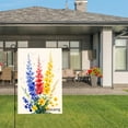thumbnail image 3 of Amhnf Linen Garden Flag With Colorful Flowers Design For Home Outdoor Garden Yard Decor 12x18 inch, 3 of 5