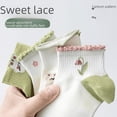thumbnail image 1 of Calcetines de primavera y verano para mujer, calcetines cortos finos de verano, calcetines náuticos transpirables Mori que combinan con todo, calcetines cortos de encaje de tulipán, 1 of 4