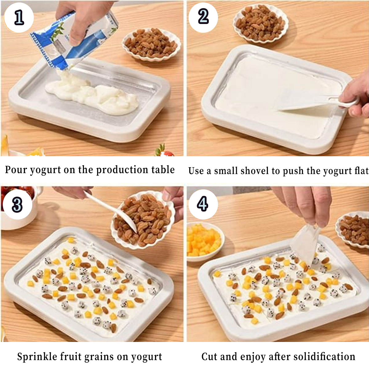 electric ice cream roller plate