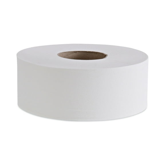 Boardwalk Jumbo Roll Bathroom Tissue, 2-Ply, 3.4" x 1,000 ft, 12 Rolls, White