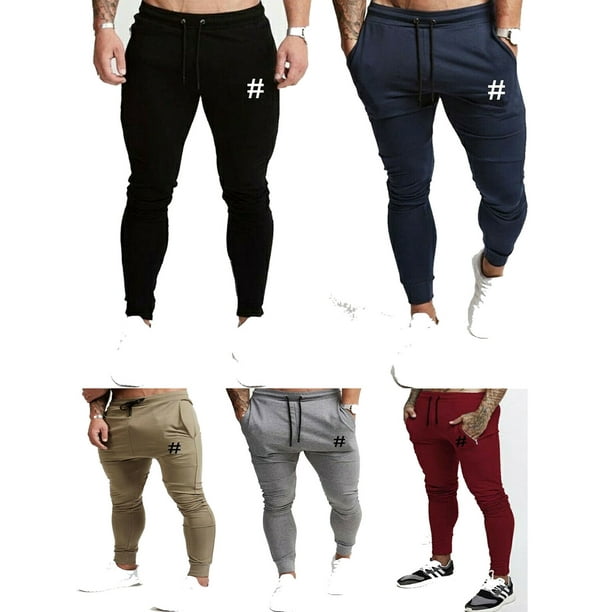 Luethbiezx - Men Sports Gym Pants Workout Hip Hop Jogger Tracksuit ...