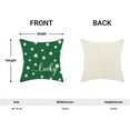 thumbnail image 3 of St Patricks Day Pillow Covers 18x18 Inch Set of 2 for Lucky Green Clover Decor Throw Pillows Spring Nature Plant Shamrock Outdoor Decorative Cushion Cases for Couch Bed Decorations, 3 of 5