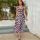 thumbnail image 5 of Vestido De Noche De Lujo Sin Mangas Para Mujer, Stripe Vestido De Fiesta, 5 of 5