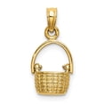 thumbnail image 7 of Auriga Fine Jewelry 10K Yellow Gold 3- D Moveable Handle Basket Charm for Women (L- 11.15 mm, W- 8.7 mm), 7 of 7