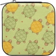 thumbnail image 2 of GZHJMY Travel Jewelry Box Cute Turtle PU Leather Mini Jewelry case Small Portable Jewelry Organizer Box(Black) for Necklace Bracelet Earrings Rings, 2 of 7
