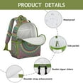 thumbnail image 4 of Healing Psychedelic Style Student Backpack Adjustable Padded Straps Chest Strap Large Capacity Durable Backpack For Daily Use, 4 of 6