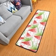 thumbnail image 3 of Dreamtimes Summer Watermelon Palm Leaves Hallway Runner Rug 2'x6' Kitchen Rug with Rubber Backing Watercolor Fruit Non Slip Entryway Rug Runner Washable Soft Area Rug for Hallway Bedroom Kitchen Decor, 3 of 6