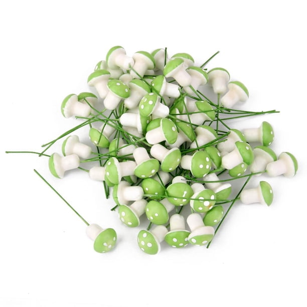 100 piezas de hongos para terrario en miniatura, decoración de terrario, jardín de hadas tal como se describe