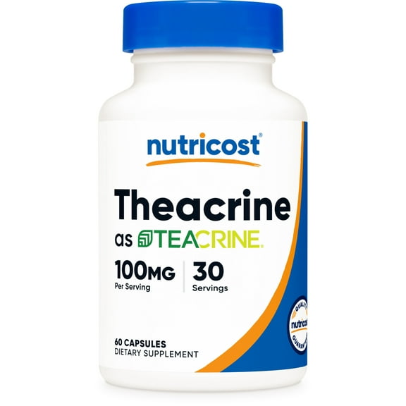 Nutricost Theacrine as Teacrine 100 MG per serving, 60 Capsules - Vegan   GMO-Free