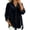 Black, variant on Lutiedan Plus Size Long Sleeve Shirts for Women Ruffle V Neck Work Blouses Dressy Casual Curved Hem Fall Tops S-5XL
