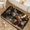 thumbnail image 3 of 1pc Snowmen in Winter Decor Absorbent Non-Slip Bathroom Thickened Flannel Rug Decor,Soft,Quick Drying,Suitable For Indoor/outdoor Use,Bathrooms,Bedrooms,Kitchens,Terrace,Laundry Rooms,16"x24", 3 of 9