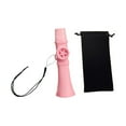 thumbnail image 3 of TISHITA Flûte Kazoo, Guidon Unique avec Sac de Rangement, Cadeau Pratique, Bon Compagnon Harmonica pour Clavier Piano Rose, 3 of 8