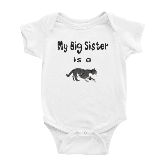 My Big Sister Is A Dragon Li Cat Funny Baby Clothing Bodysuits For Boy Girl