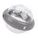 thumbnail image 3 of Rompecabezas dispensador de alimentos para mascotas, juguete con forma de platillo volador, alimentación lenta, rompecabezas de alimentación interactivo, juguetes para perros y gatos, color gris, 3 of 5