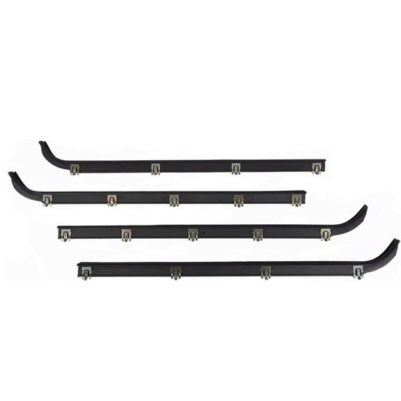 YIUIY 4PCS For 1987- 1997 Ford F150 F250 F350 Door Window Seal Belt Weatherstrip Kit