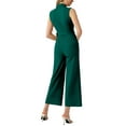 thumbnail image 3 of Mono sin mangas elegante de oficina INSPIRE CHIC con cinturón ancho verde L, 3 of 6