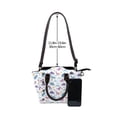 thumbnail image 4 of Lsque Dinosaur Pattern Leather Rivet Shoulder Bag – Elegant Genuine Leather & Microfiber PU Crossbody with Detachable Adjustable Strap, 4 of 5