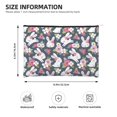 thumbnail image 4 of Fotbe Rabbit And Rose Reusable Cosmetic Bag Makeup Bag for Women Large Travel Cosmetic Pouch Girls' Make Up Organizer, 4 of 8