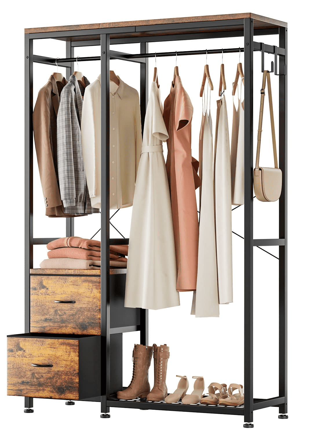 Lulive Heavy Duty Garment Rack for Hanging Clothes,Clothes Racks with