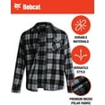 thumbnail image 7 of Bobcat Men's Flannel Shirt - Micro Polar Woven Long Sleeve Button Down Shirts for Men (Sizes: S-XL), 7 of 7