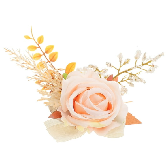 Wrist Corsage Elegant Outdoor Wedding Corsage And Boutonniere Kit Floral Set For Prom Boutonniere For Men Wedding Flowers Accessories Prom Suit Decorations