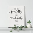 thumbnail image 5 of Bible Verse Art Wall Decor Psalm 139:14 You are Fearfully and Wonderfully Made Scripture Canvas Painting Prints for Home Bedroom Nursery Decor Framed Artwork Christian Gifts(12x15 Inch), 5 of 5