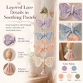 thumbnail image 3 of Cute Garden Butterfly Cascade DIY Crochet Hanging Decoration Kit, 3D Soft Boho Dreamcatcher DIY Set for Beginners Adults Friendly with Wooden Beads and Tassel Decor for Home Wall Window Room Gift, 3 of 6