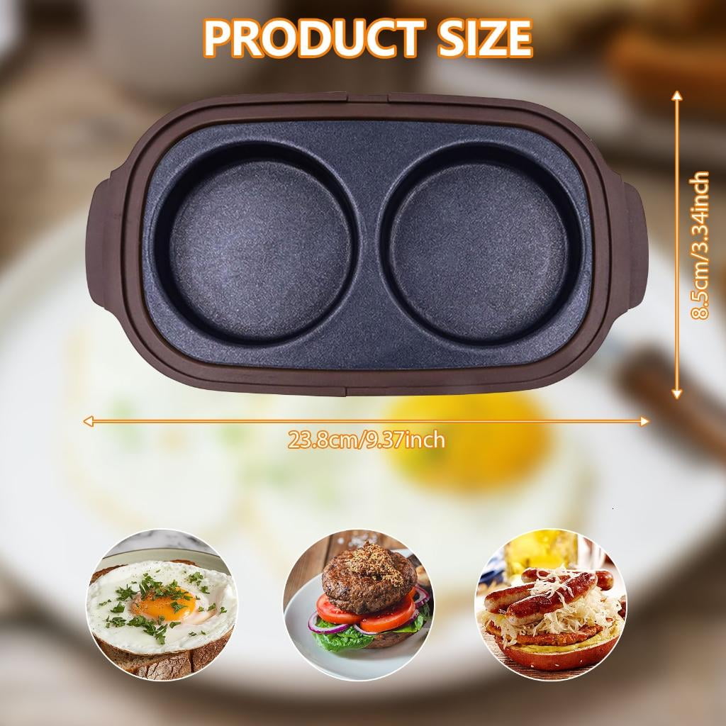 Giaone Microwave Eggs Cooker Breakfast Maker Duals Zone Designs For Eggs Steak Bacons